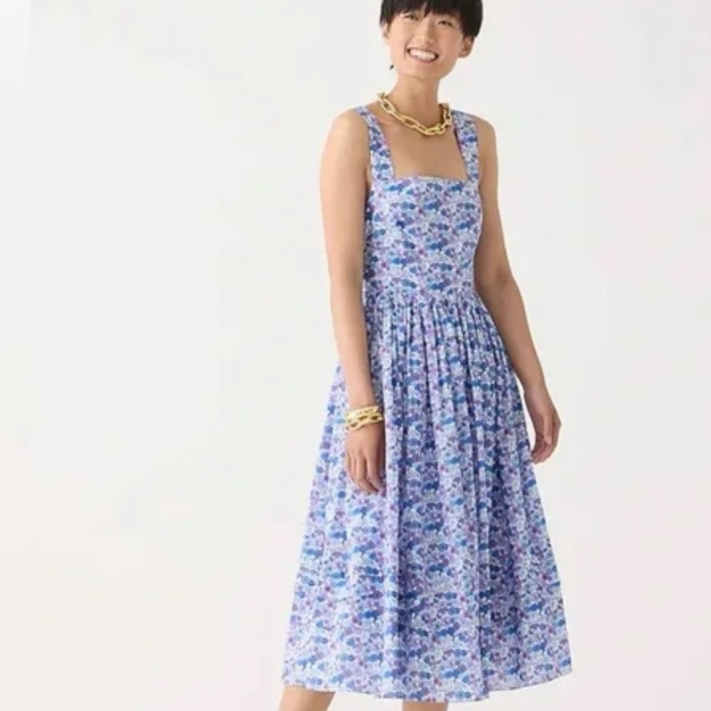 J. Crew NEW Apron Dress Liberty Arrow Floral Fabric NWT 4